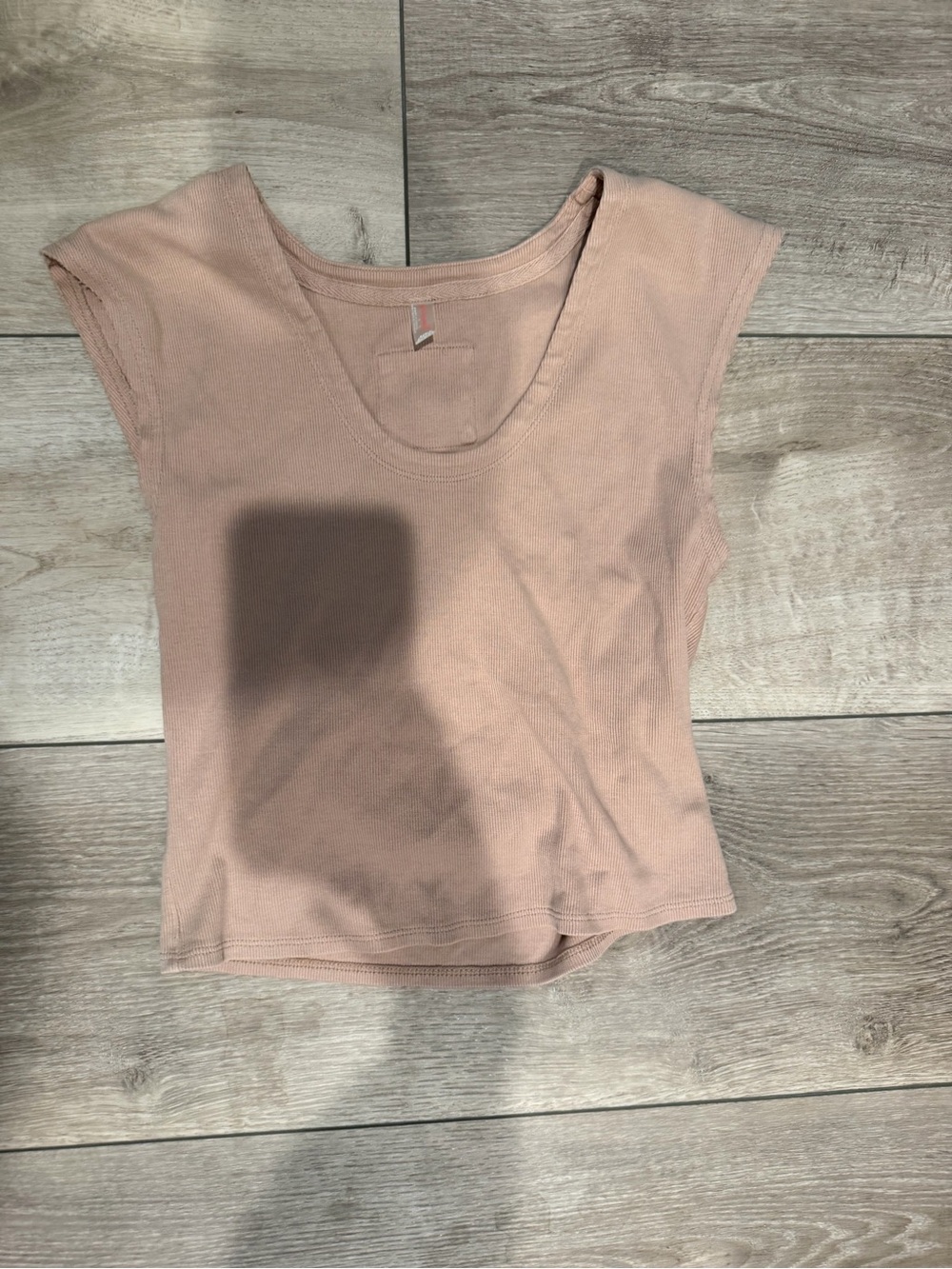 Free People Blush Scoop Neck Ribbed Tank